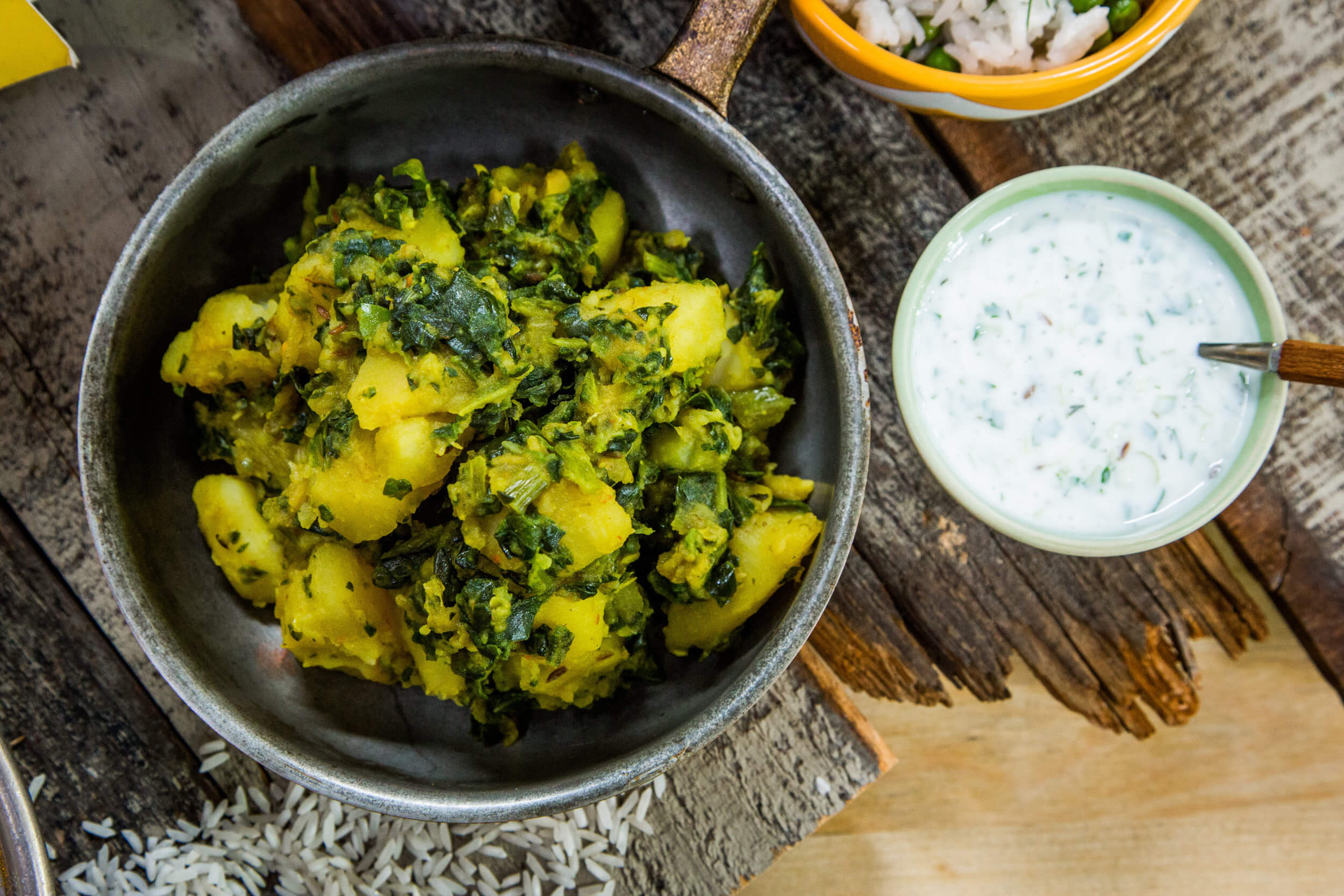 Aloo Palak Potato And Spinach Curry Vegetarian Recipe All Type Food